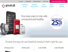 Tablet Screenshot of greatcall.com